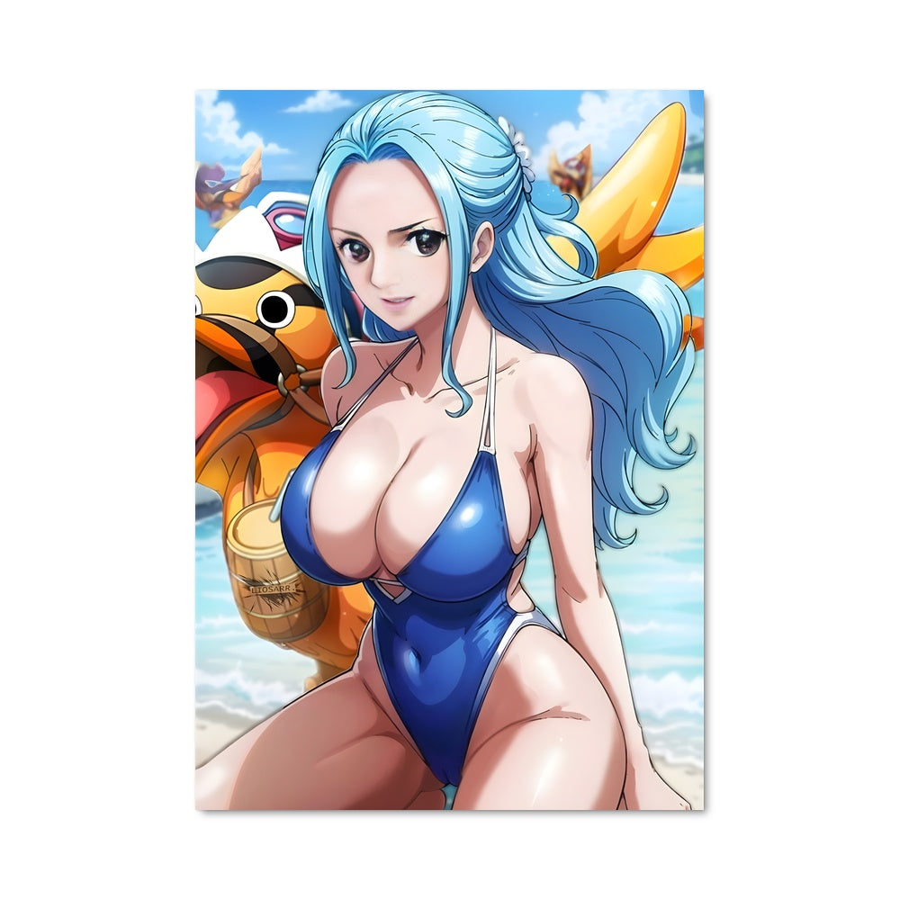 Poster Plage et Plumes