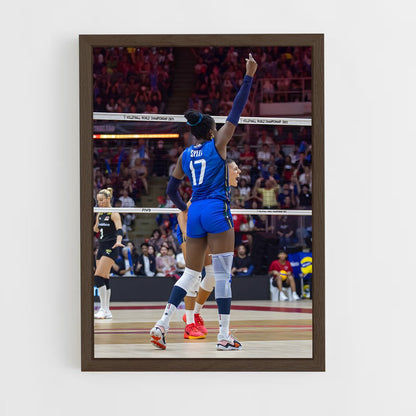ap-volleyball world championships-5 cadre Bois foncé