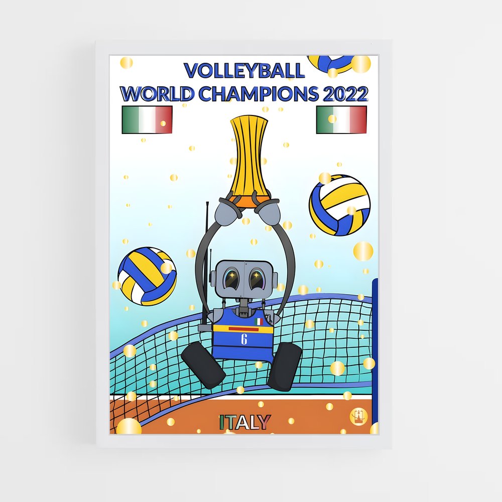 ap-volleyball world cup-2 cadre Blanc