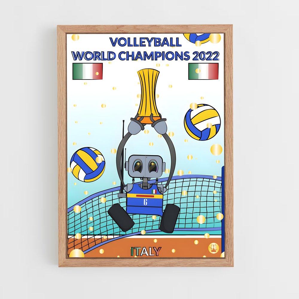 ap-volleyball world cup-2 cadre Bois clair