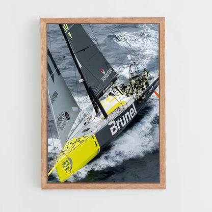 ap-volvo ocean race sailing-1 cadre Bois clair