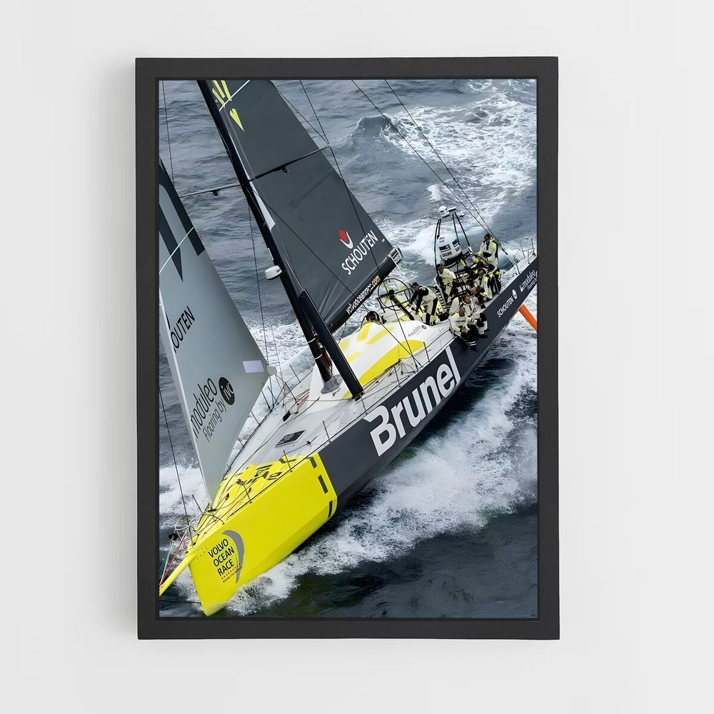 ap-volvo ocean race sailing-1 cadre Noir