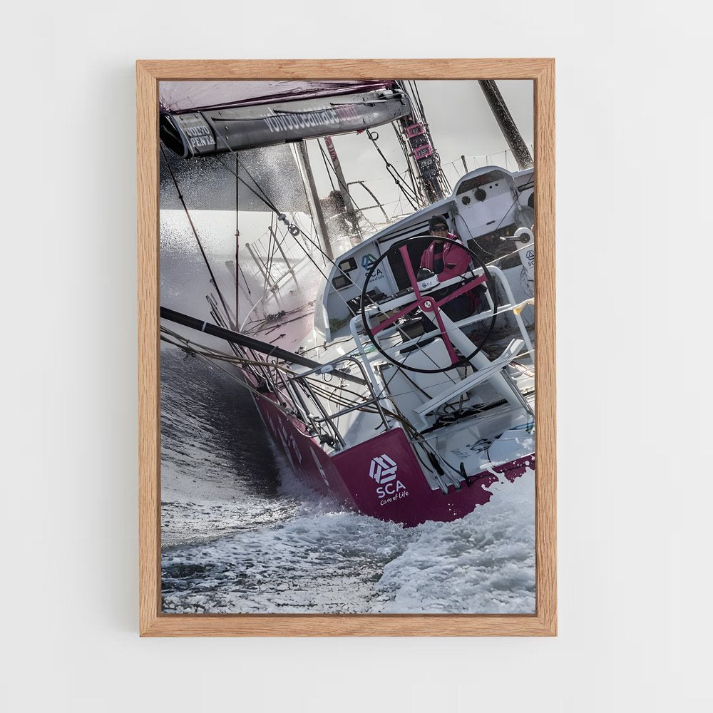 ap-volvo ocean race sailing-4 cadre Bois clair