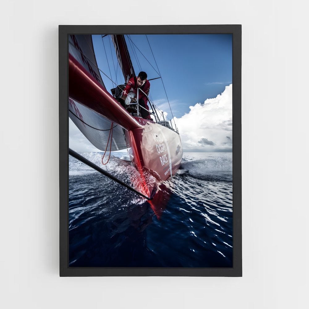 ap-volvo ocean race sailing-6 cadre Noir