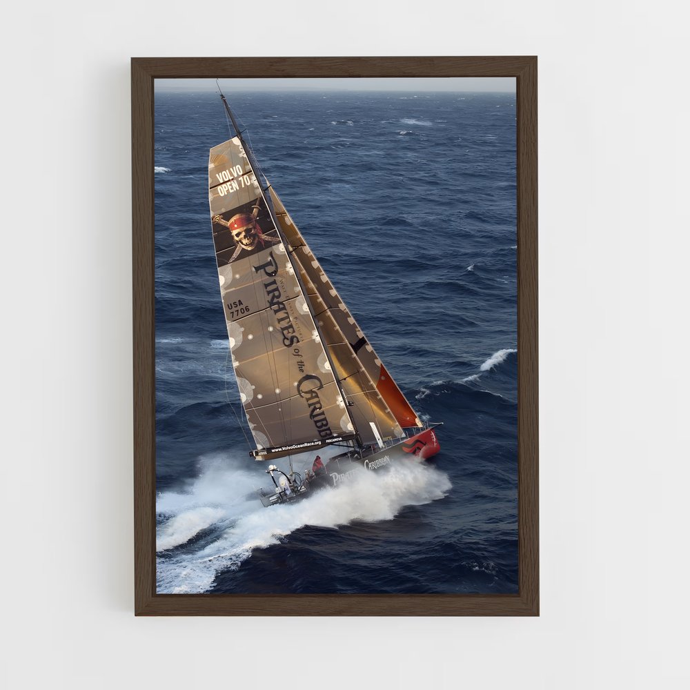 ap-volvo ocean race sailing-7 cadre Bois foncé