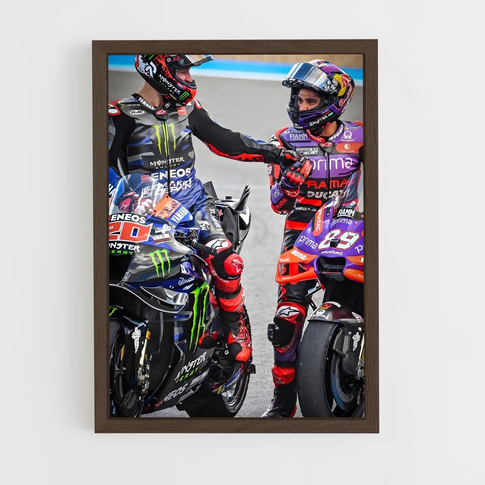 ap-vr46 racing team-6 cadre Bois foncé