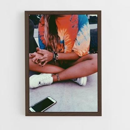 ap-vsco girl-5 cadre Bois foncé