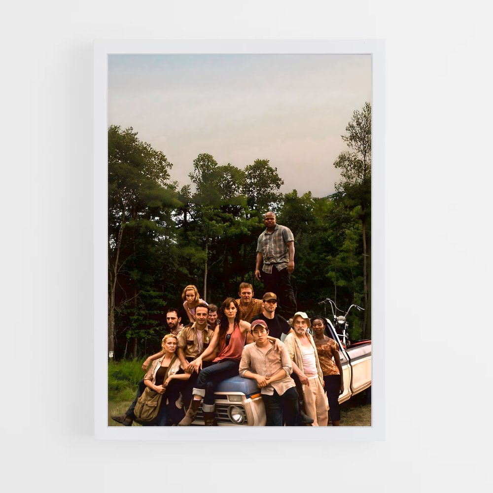 ap-walking dead-4 cadre Blanc