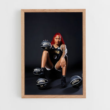 ap-washington mystics-1 cadre Bois clair
