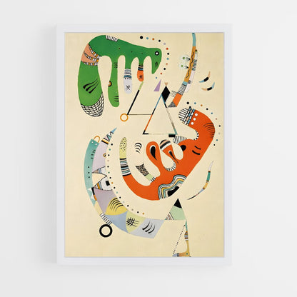 ap-wassily kandinsky-3 cadre Blanc