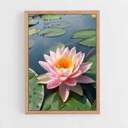 ap-water lily-1 cadre Bois clair