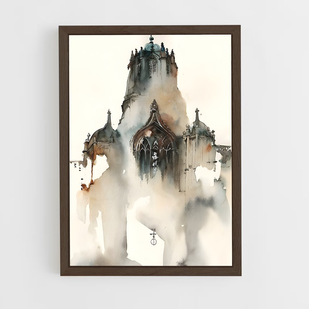 ap-watercolor-13 cadre Bois foncé