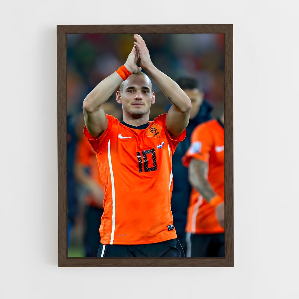 ap-wesley sneijder-3 cadre Bois foncé