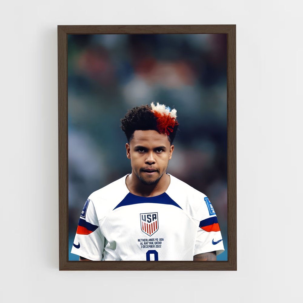 ap-weston mckennie-6 cadre Bois foncé