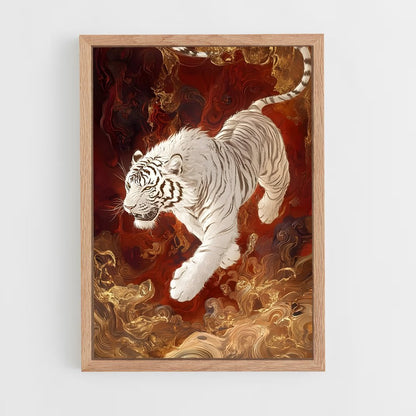 ap-white tiger-6 cadre Bois clair