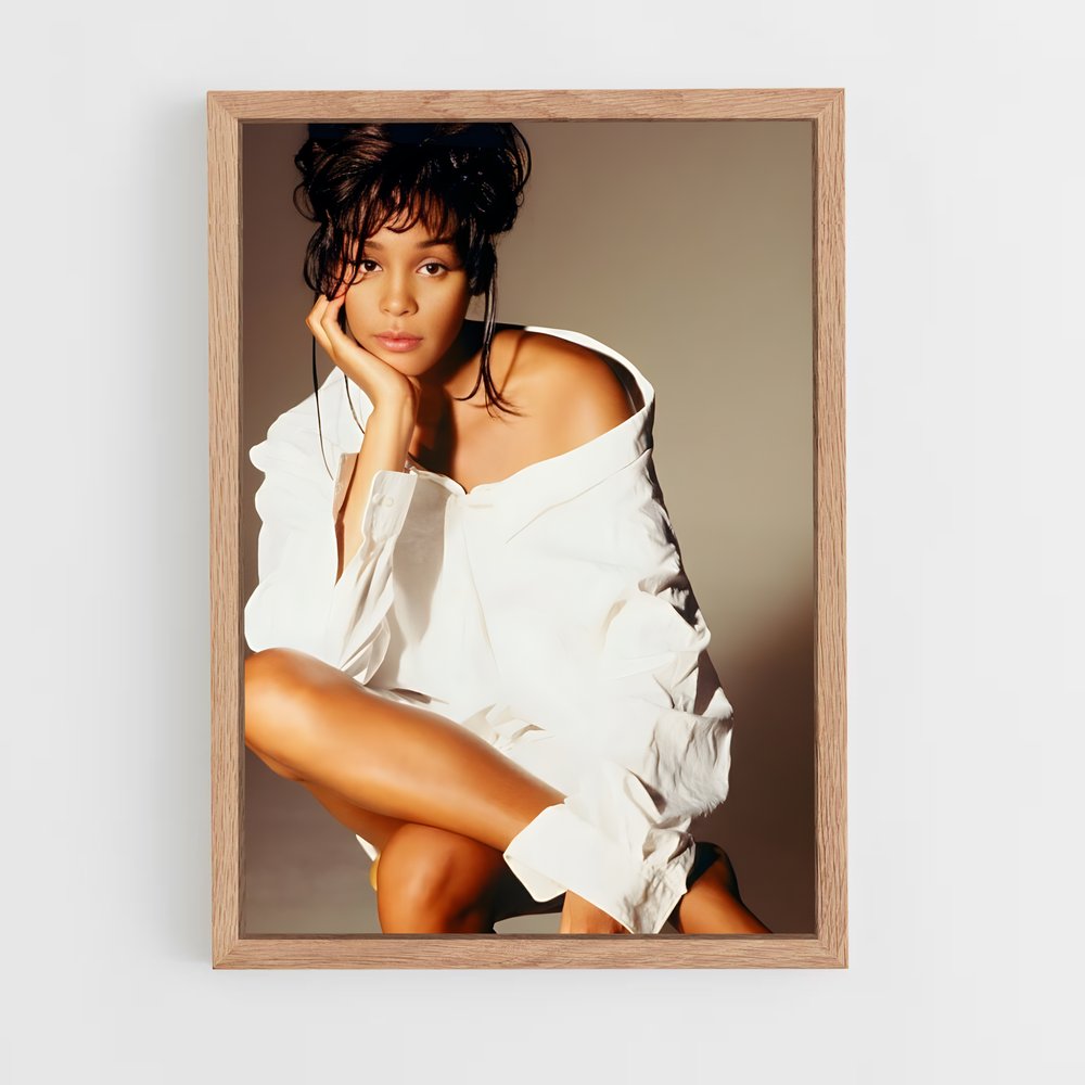 ap-whitney houston-3 cadre Bois clair