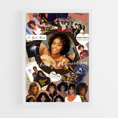 ap-whitney houston-8 cadre Blanc