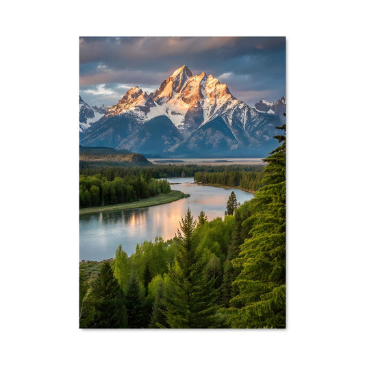 Poster Aube sur la Rivière