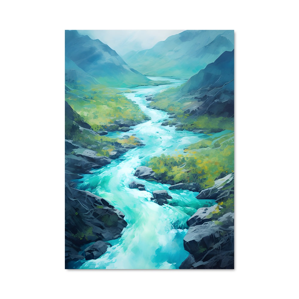 Poster Winding river 97493