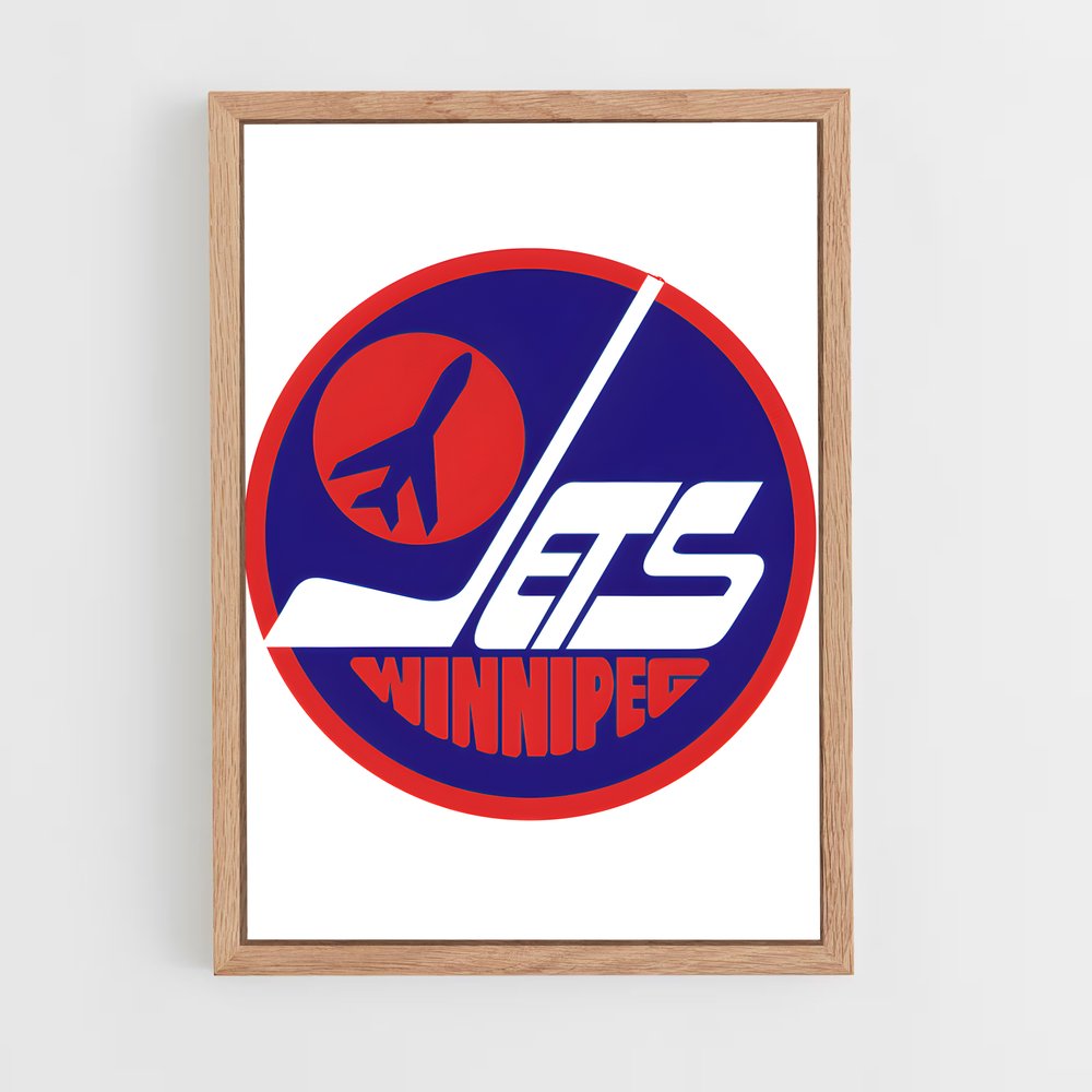 ap-winnipeg jets-9 cadre Bois clair
