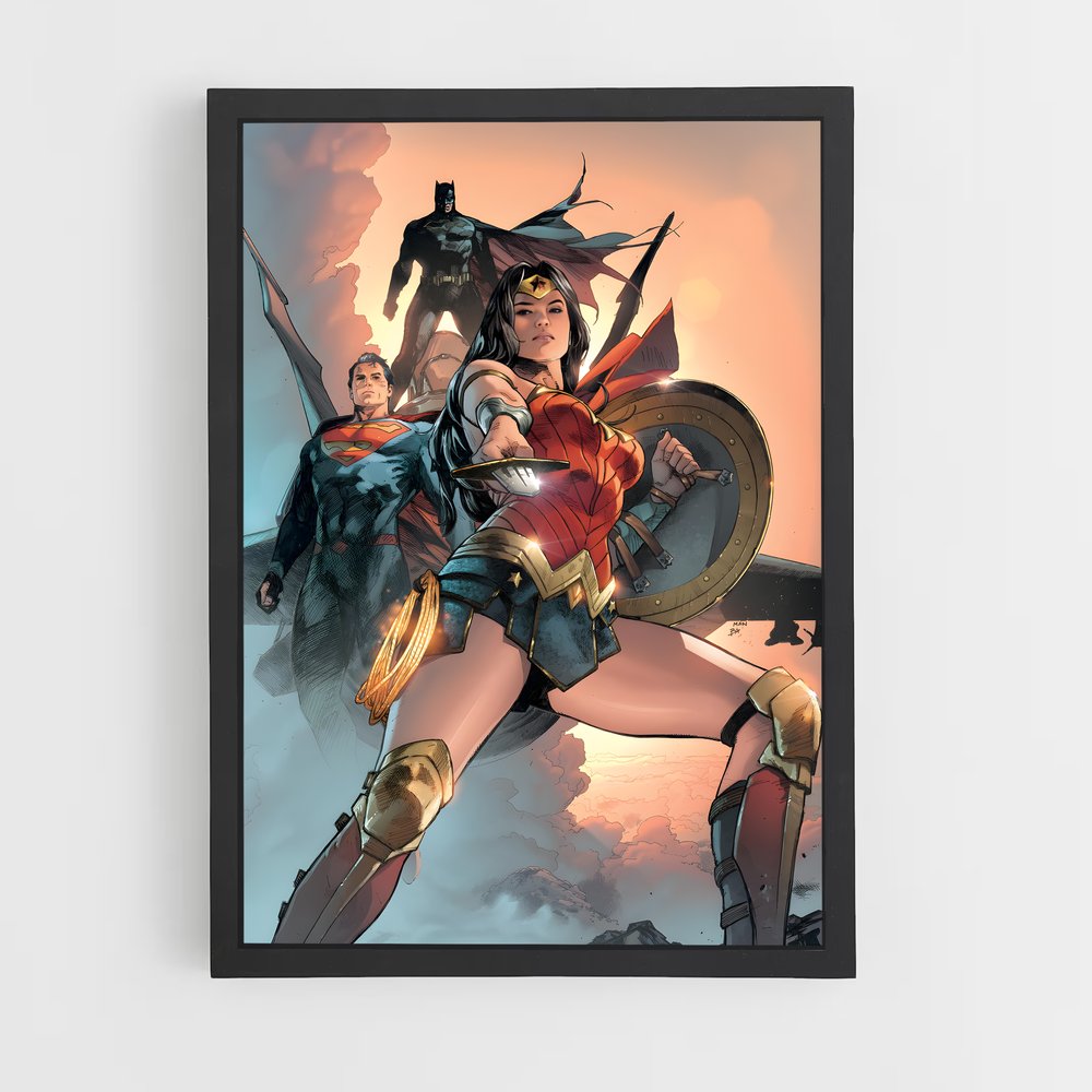 ap-wonder woman-10 cadre Noir