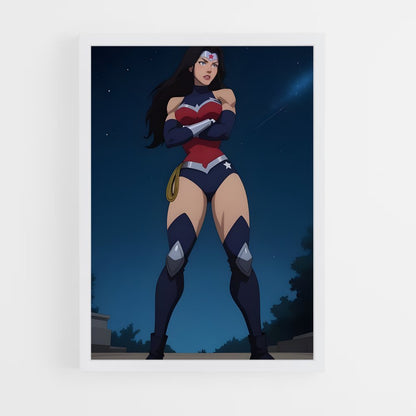 ap-wonder woman-3 cadre Blanc
