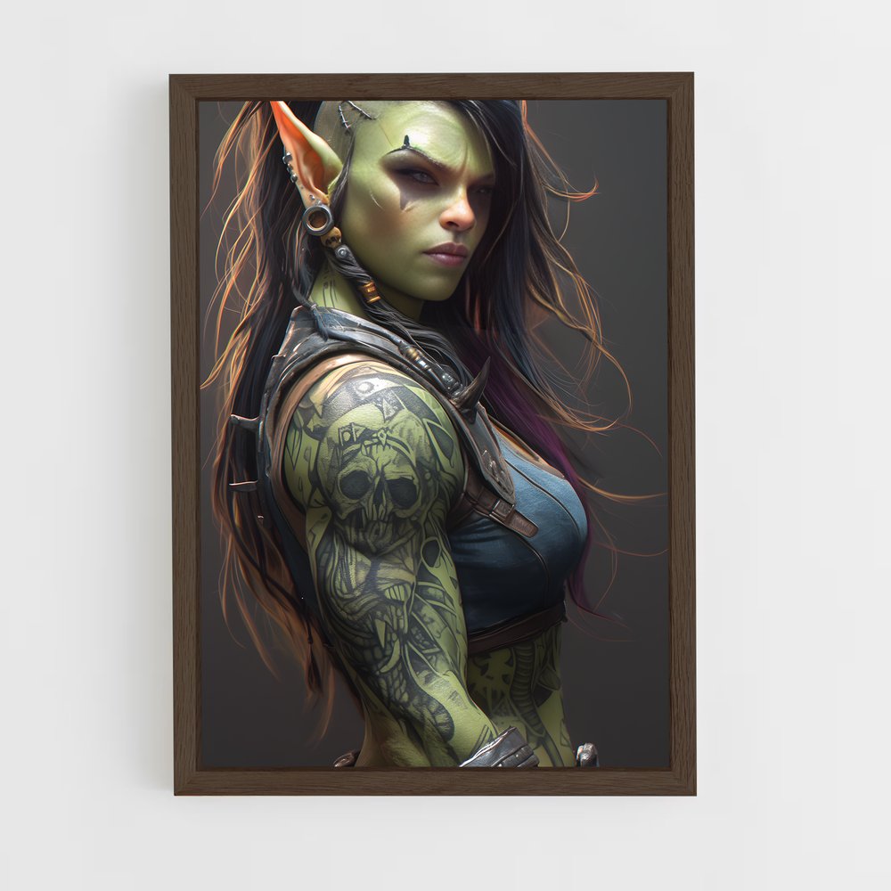 ap-world of warcraft-4 cadre Bois foncé