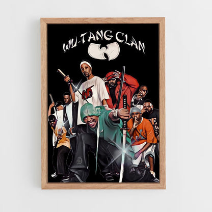 ap-wu-tang clan-3 cadre Bois clair