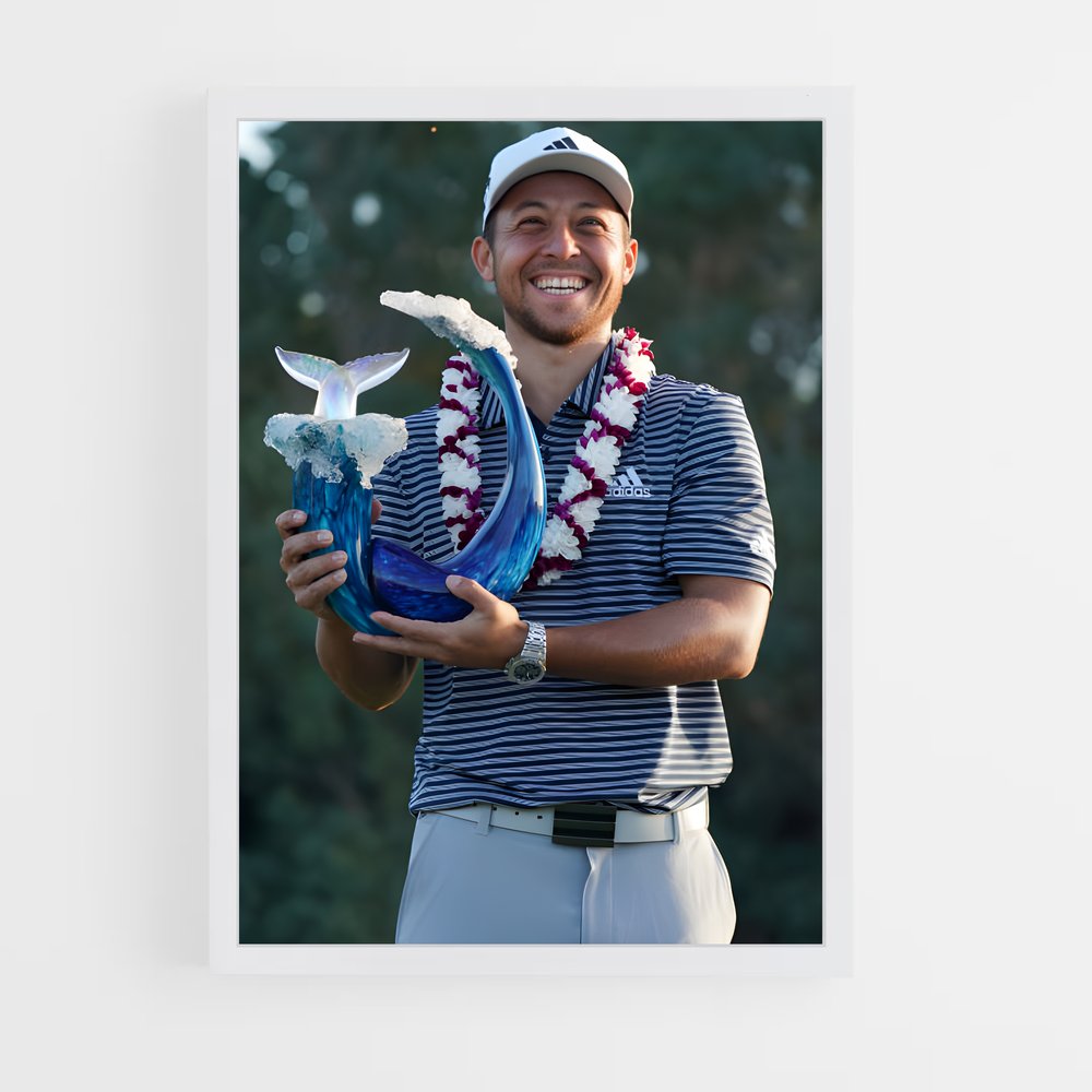 ap-xander schauffele-4 cadre Blanc