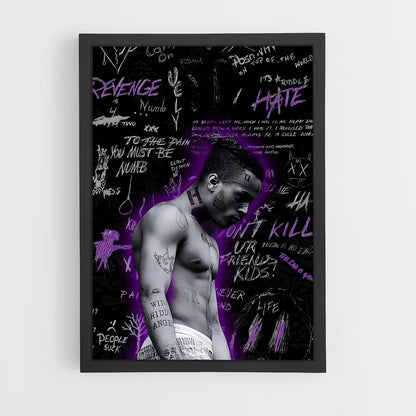 ap-xxxtentacion-2 cadre Noir