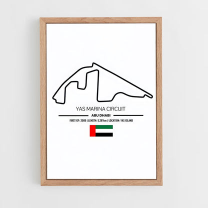 ap-yas marina circuit abu dhabi-2 cadre Bois clair