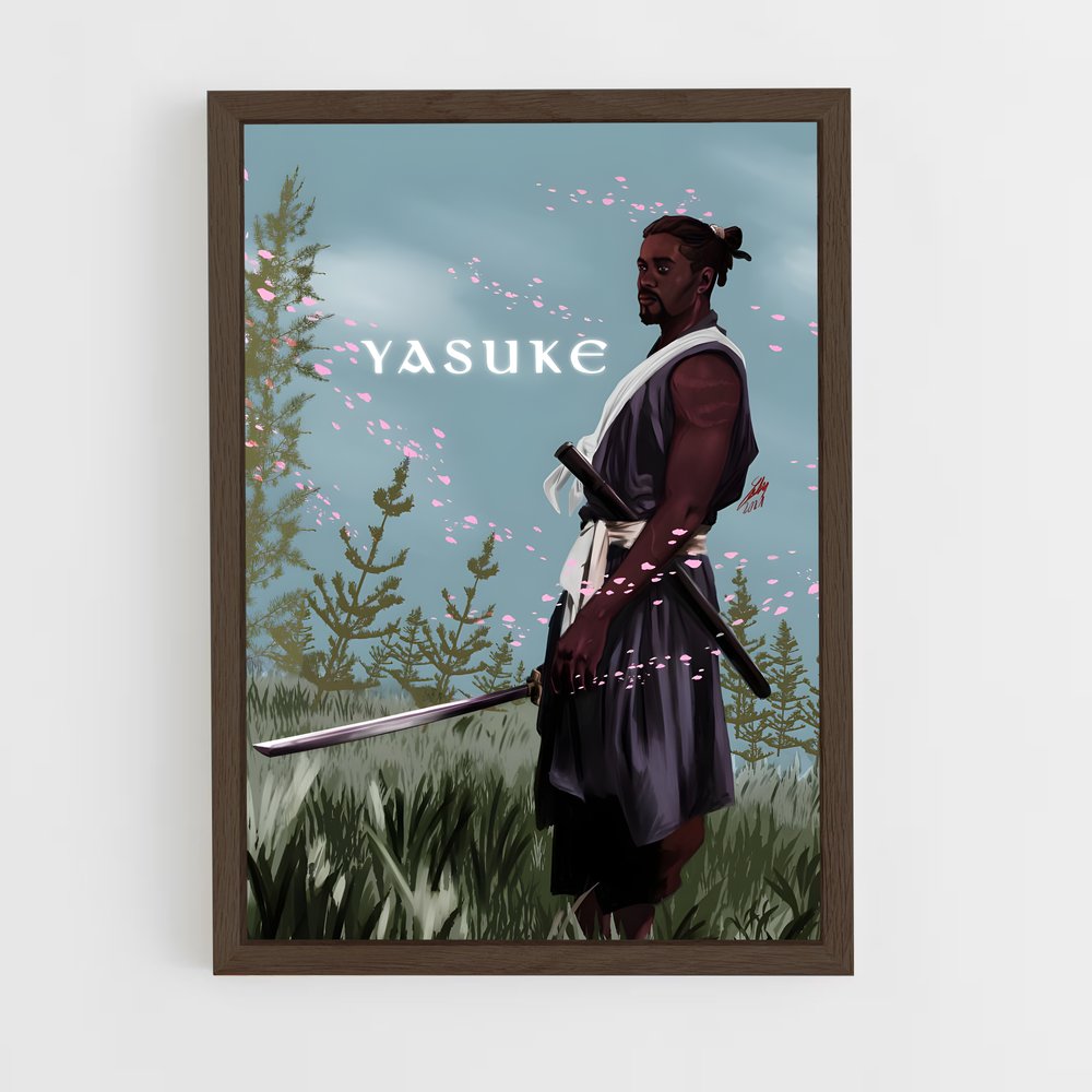 ap-yasuke samurai-4 cadre Bois foncé