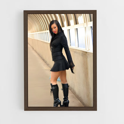 ap-yaya han-4 cadre Bois foncé