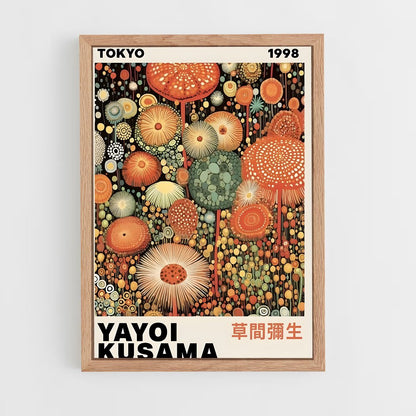 ap-yayoi kusama-4 cadre Bois clair