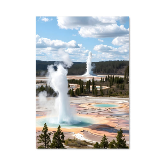 Poster Les Geysers de Yellowstone