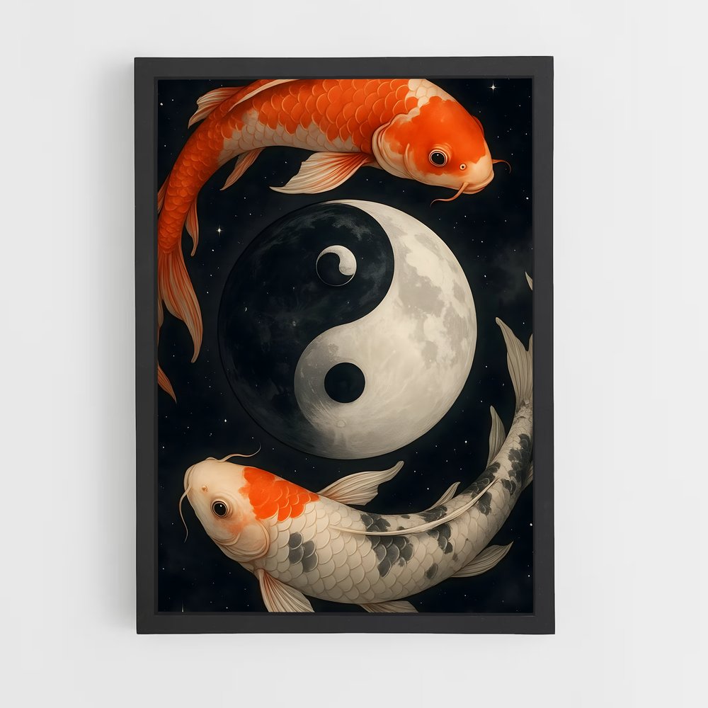 ap-yin yang-4 cadre Noir