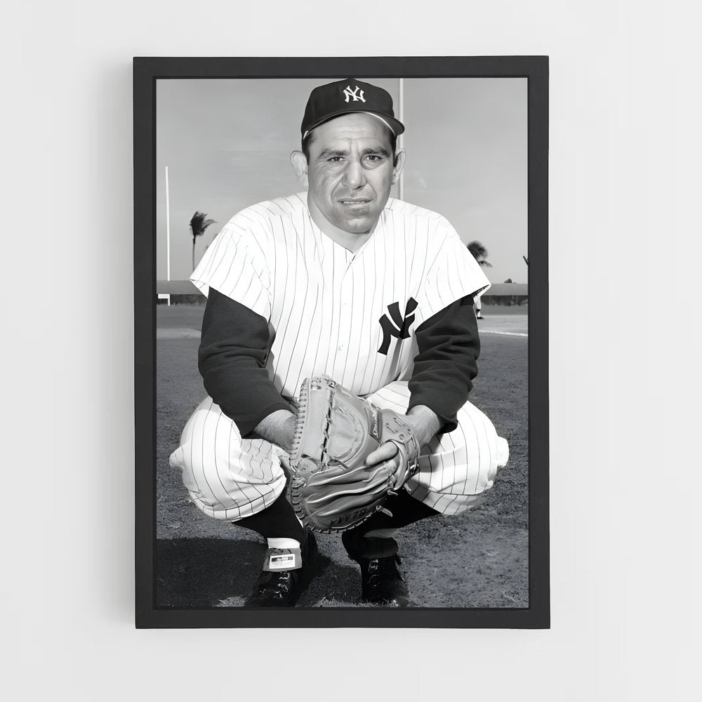 ap-yogi berra-5 cadre Noir