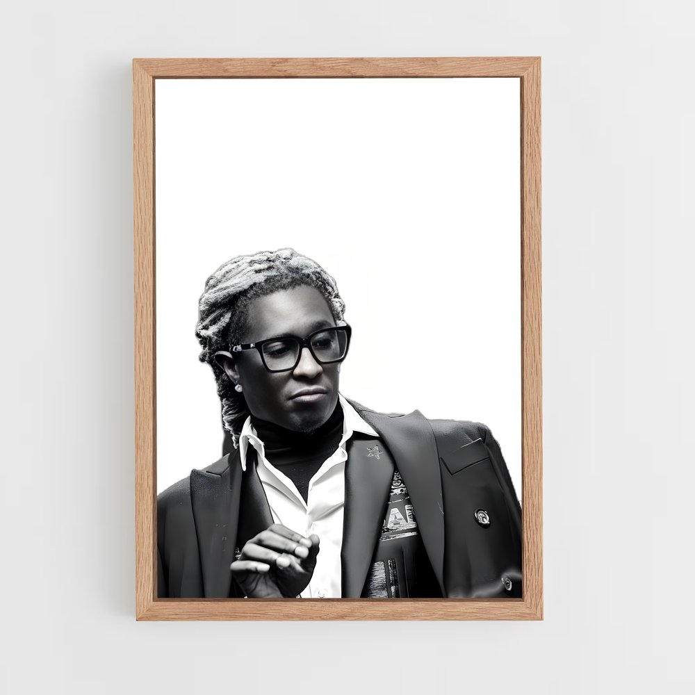 ap-young thug-3 cadre Bois clair