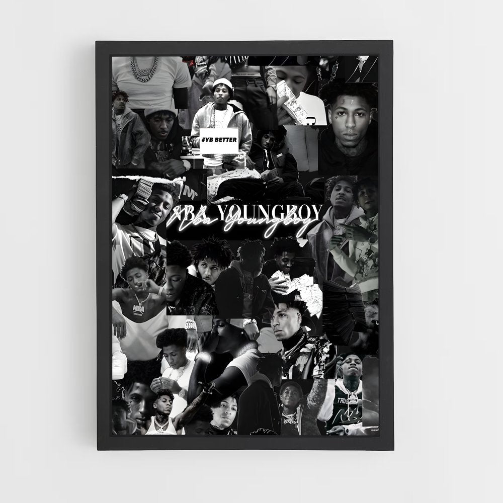 ap-youngboy never broke again-1 cadre Noir