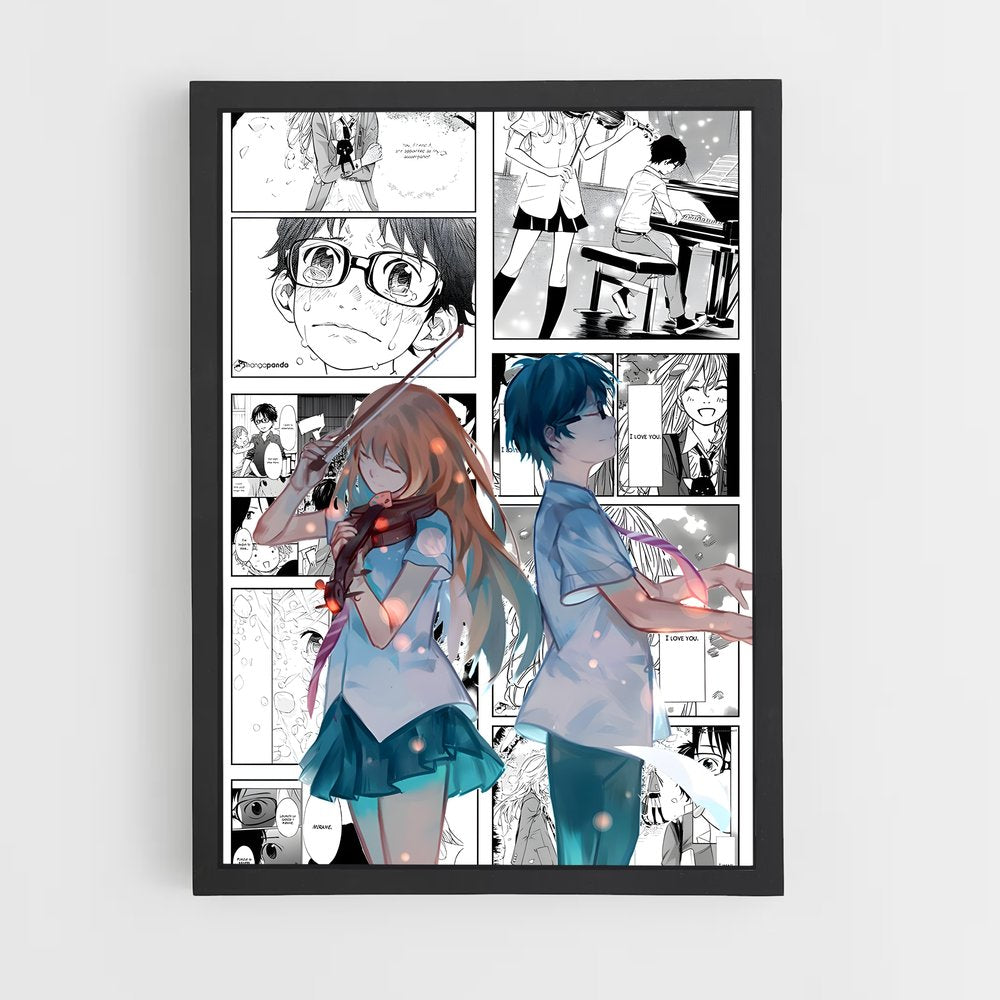 ap-your lie in april-4 cadre Noir