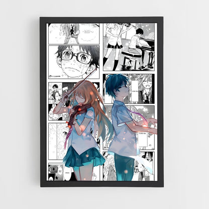 ap-your lie in april-4 cadre Noir