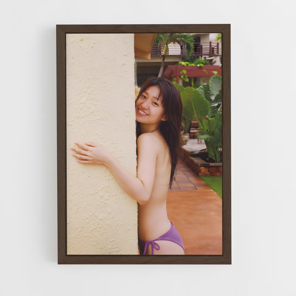 ap-yuko oshima-6 cadre Bois foncé