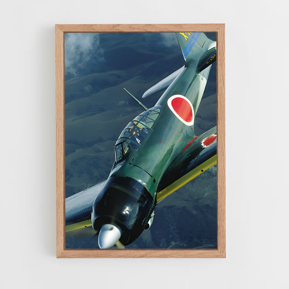 ap-zero fighter mitsubishi-2 cadre Bois clair