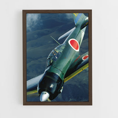 ap-zero fighter mitsubishi-2 cadre Bois foncé