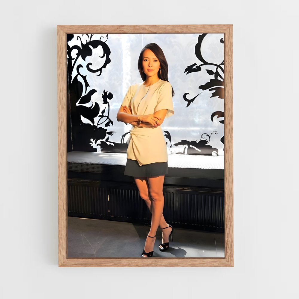 ap-zhang ziyi-4 cadre Bois clair