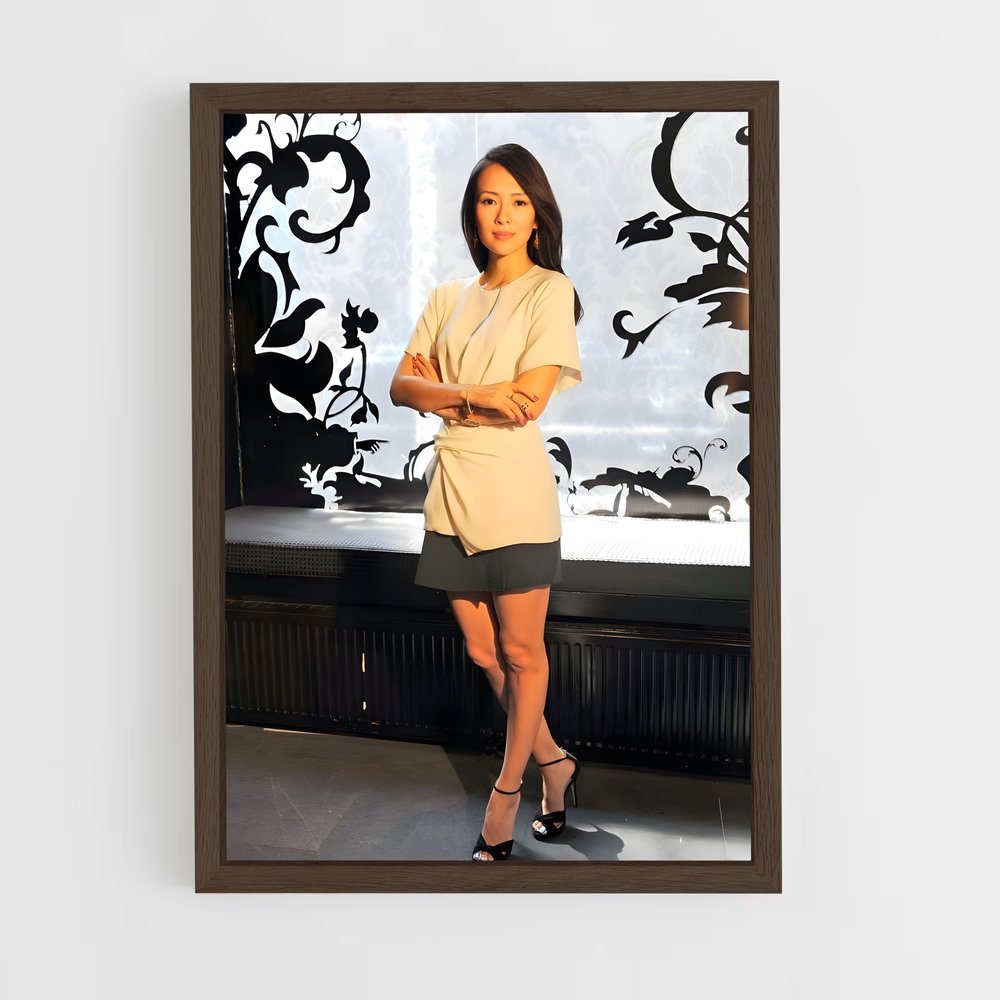 ap-zhang ziyi-4 cadre Bois foncé