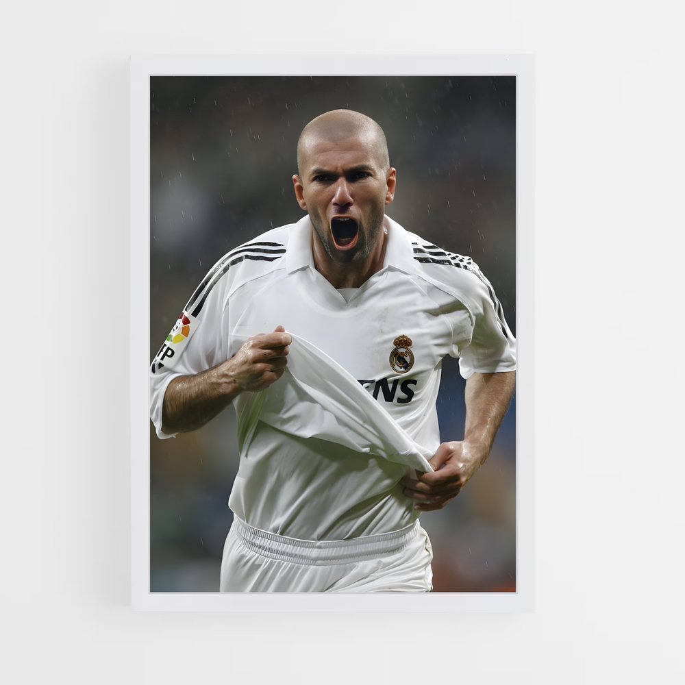 ap-zinedine zidane-11 cadre Blanc