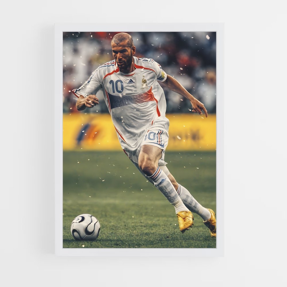 ap-zinedine zidane-12 cadre Blanc