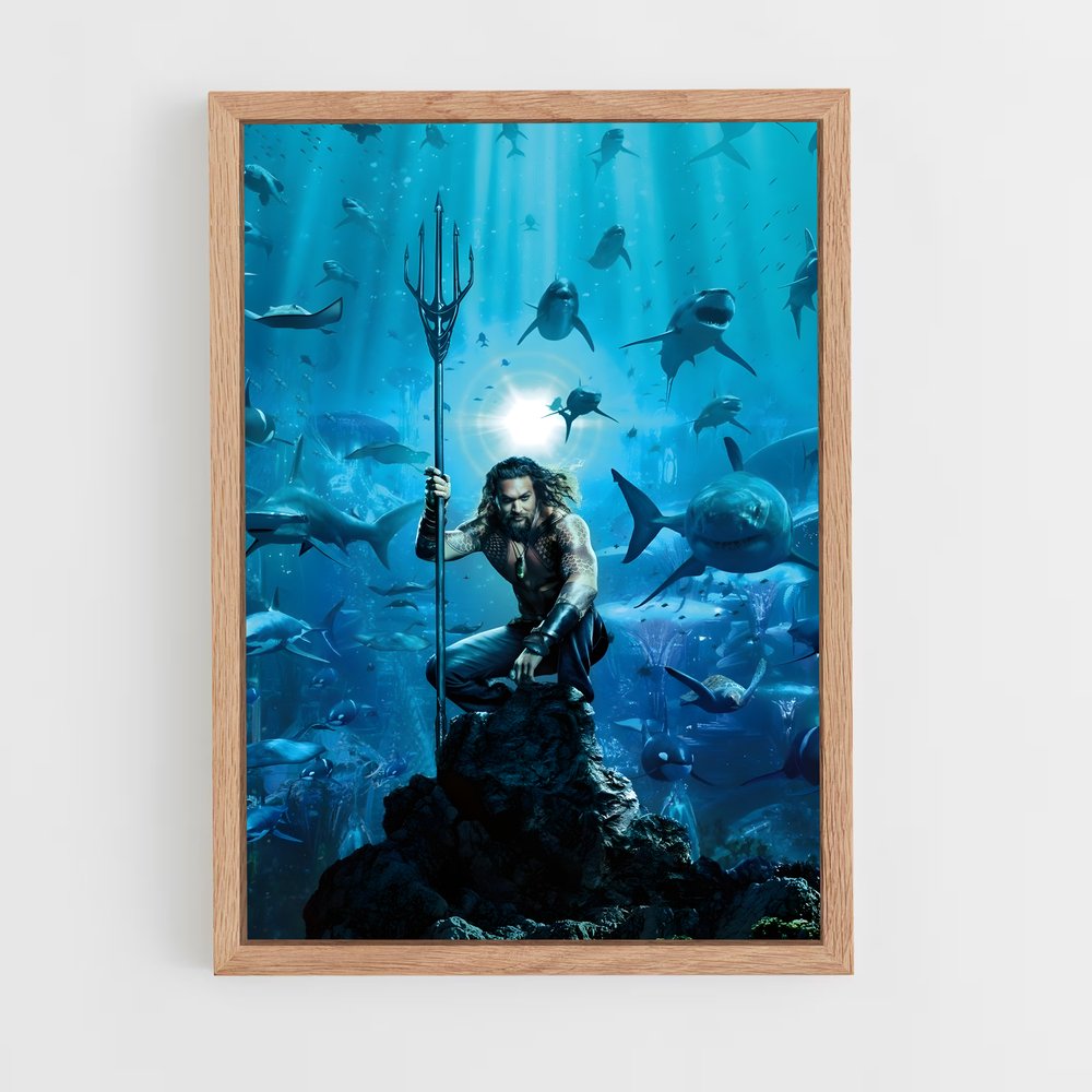 aquaman-1 cadre Bois clair