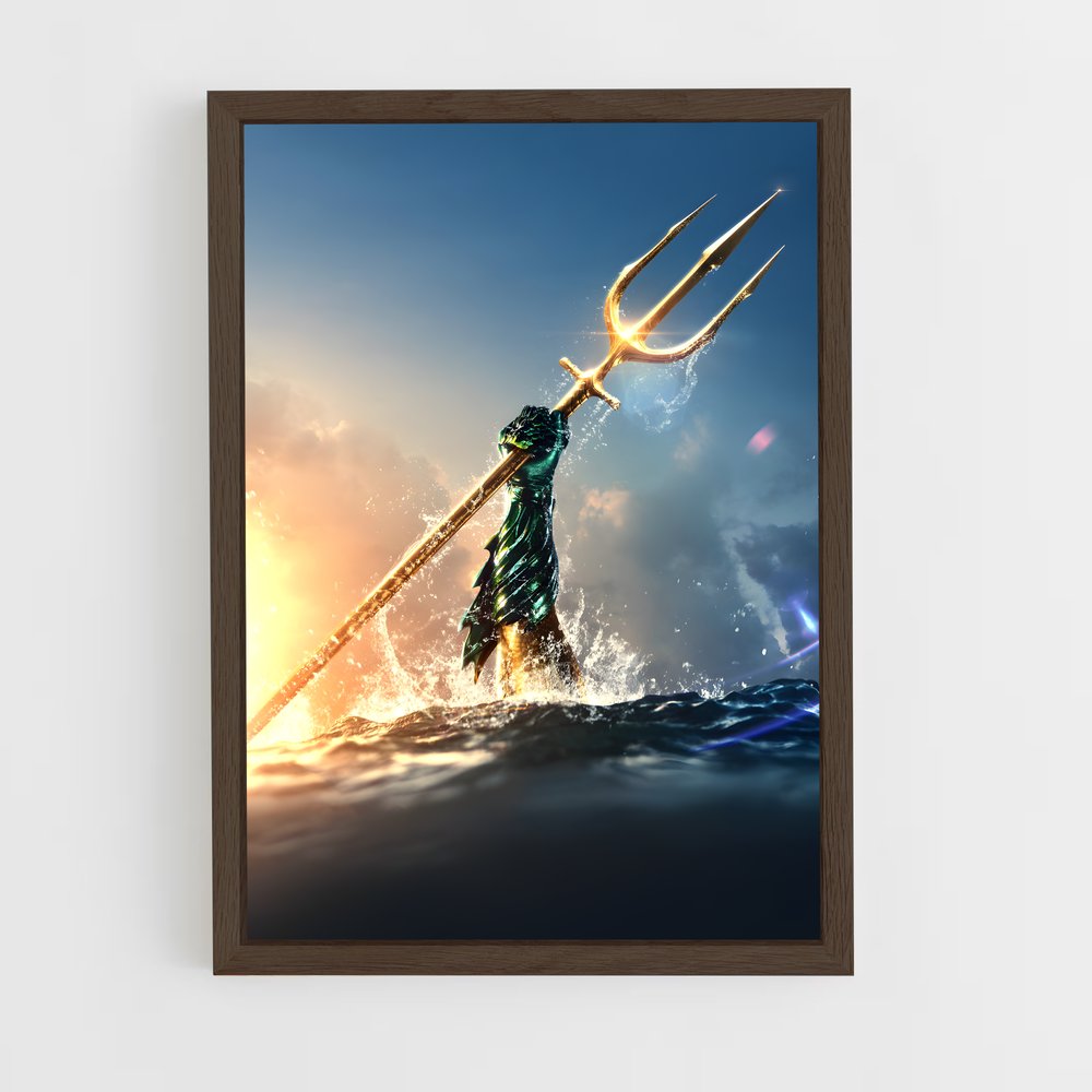 aquaman-2 cadre Bois foncé